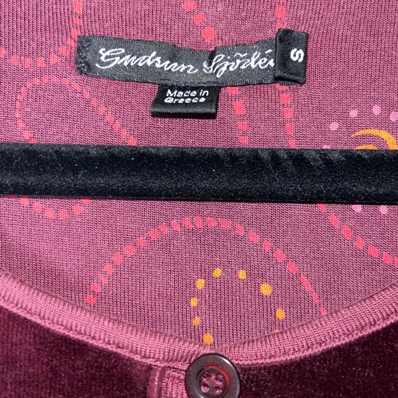 Gudrun Sjoden Burgundy Dress Tunic small pockets soft - Picture 3 of 4